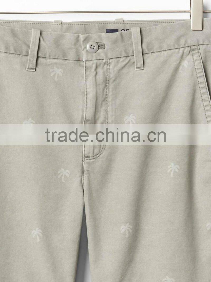 cotton+elatic twill board shorts pants custom fitness chino mens shorts