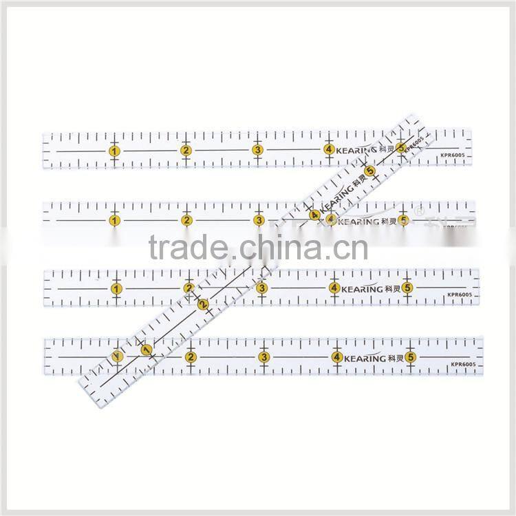 Kearing High Quality Chinese Manufacture Quilting Ruler & Acrylic Ruler & Patchwork Ruler ( 12'' * 1/2'' ) for Sewing # KPR12005