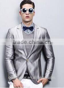 men's slim business suit gentleman checked suit SHT823