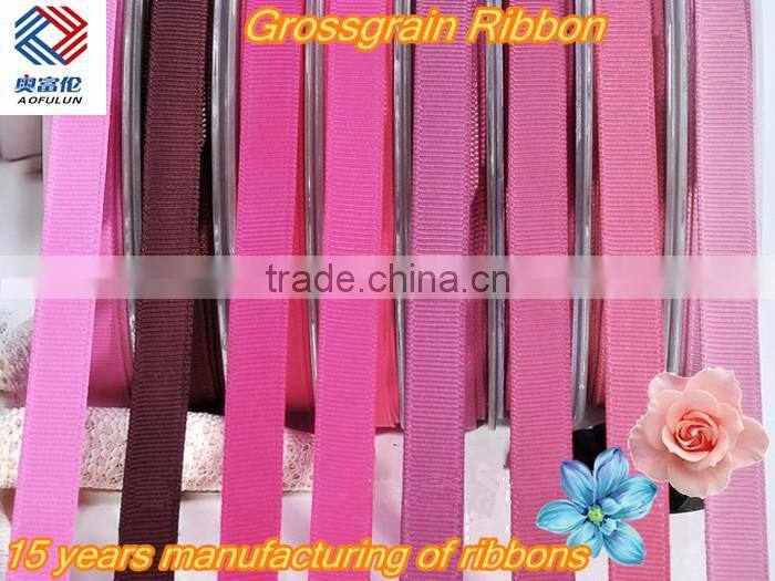 Decoration Colorful Grossgrain Ribbon 10mm