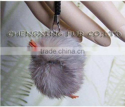 CX-P-14 Cute Genuine Mink Fur Mobile Phone Pendant