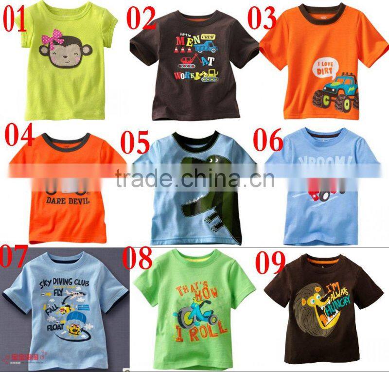 boys short sleeve cotton t-shirts kids summer tops