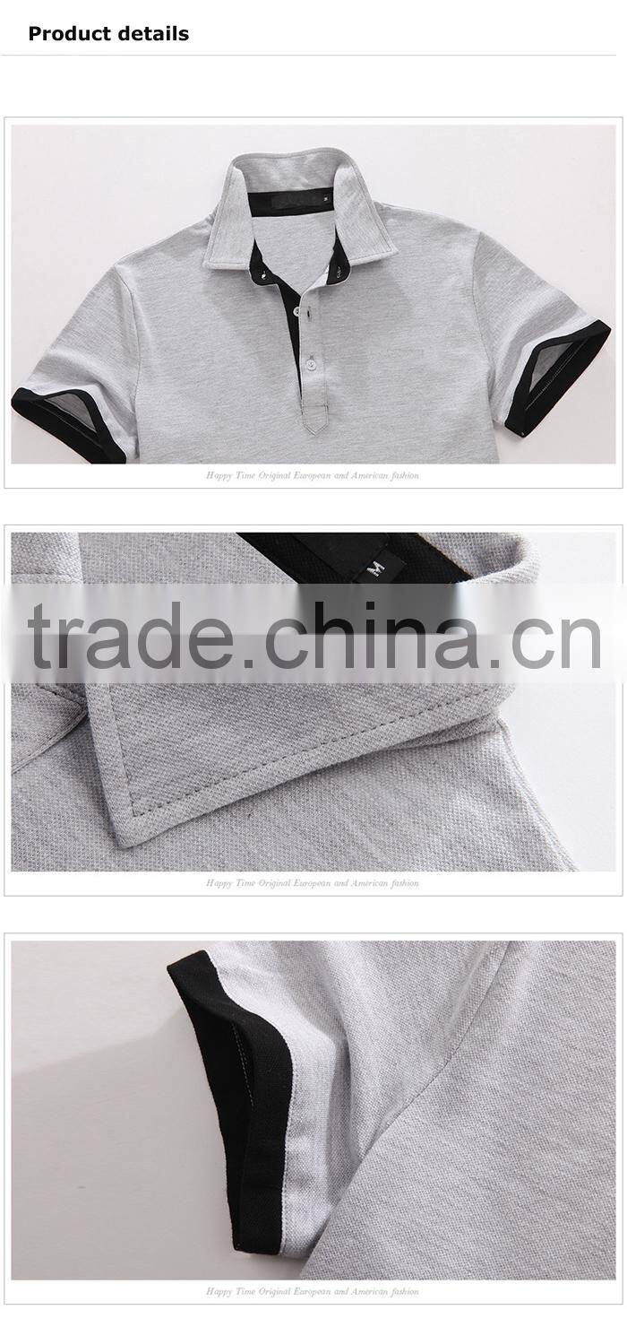 Wholesale fashion short sleeve high quality men polo t-shirt