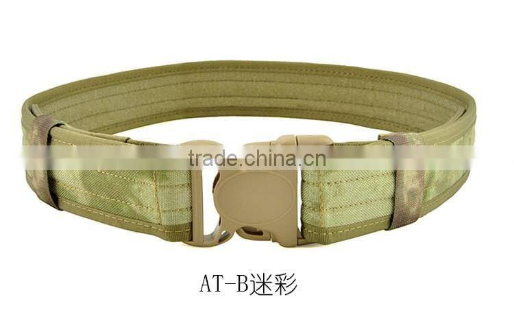 Strong nylon webbing and durable buckle military leather belt