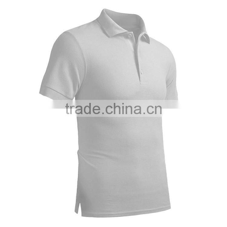 100 polyester cheap wholesale custom logo mens white polo shirt