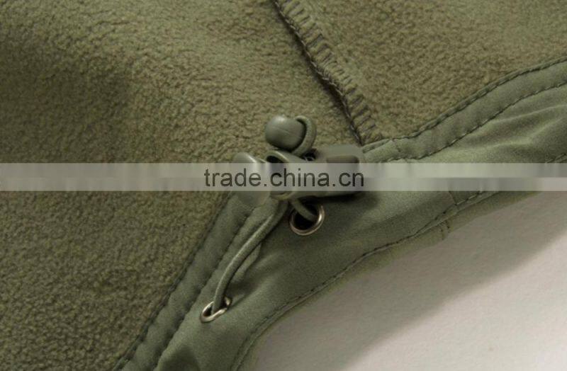 Dark Color Softshell Zipper-up Outdoor OEM Hik ing Climbing Jacket