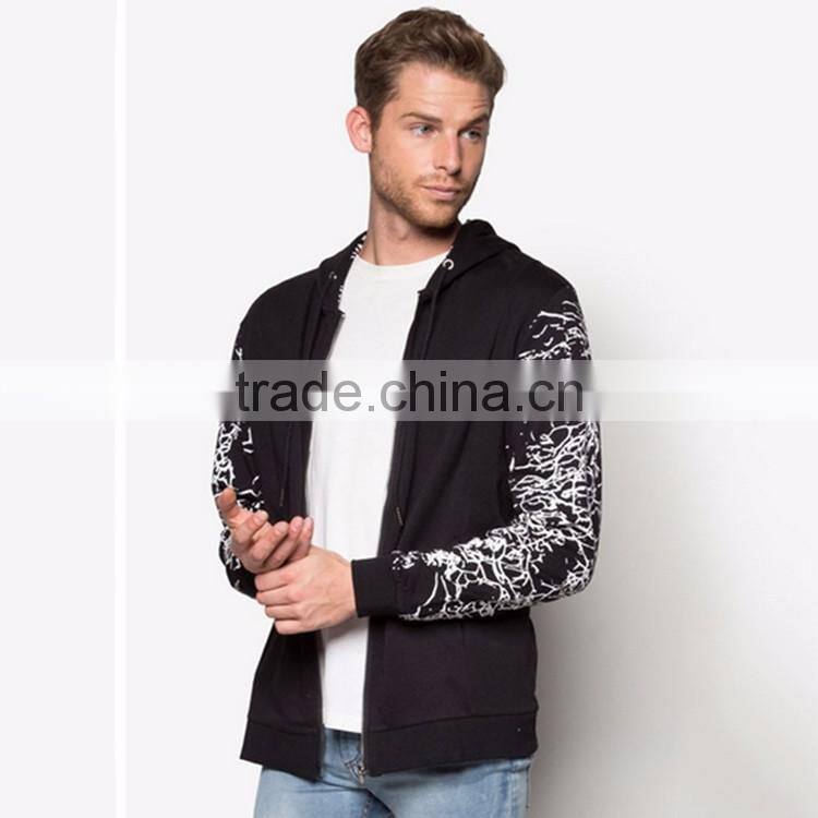 Short Time Delivery Black Hoodie OEM custom made bomber jacket