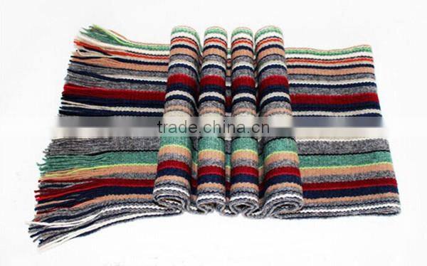 Latest new design fashion simple plaid warm thicken men scarf,knit scarf,classic scarf