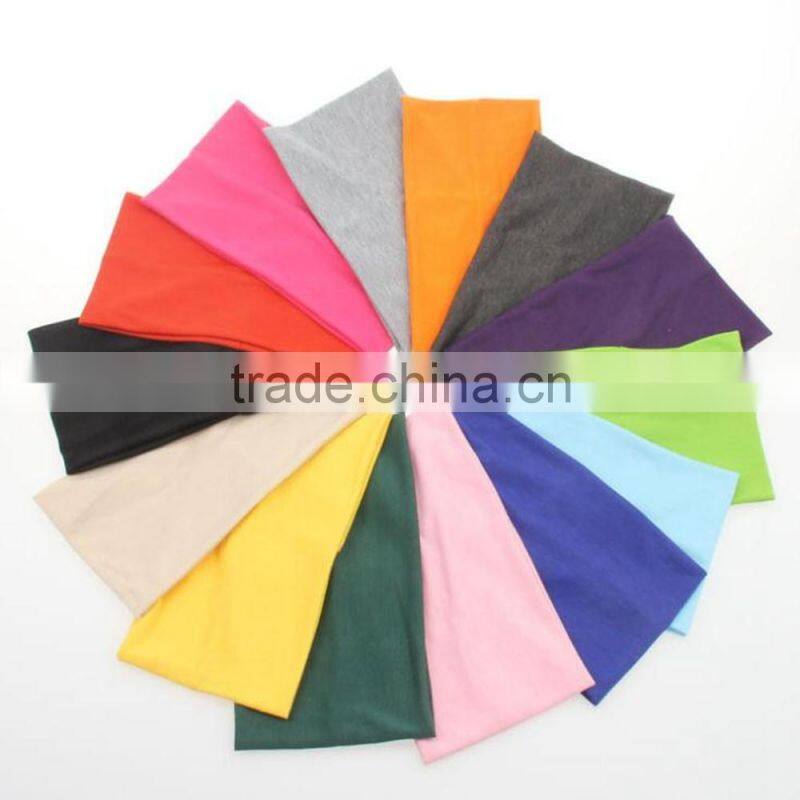 Candy Color Women Yoga Wide Elastic Towel Headband In Stock