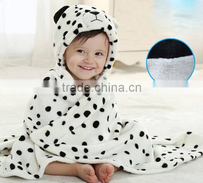 lovely custom animal shape fleece or cotton baby hooded bath towel