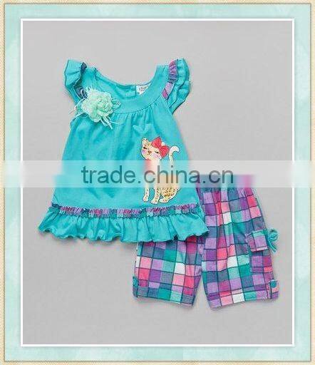 2017wholesale children clothing children's cartoon animal pattern boutique clothing girl sleeveless dress