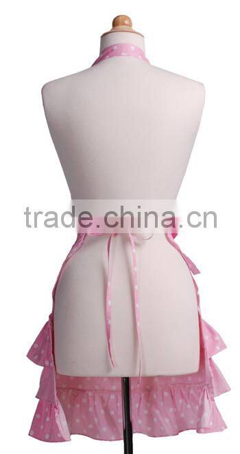 Hot Sale Pink Canvas Cooking Apron