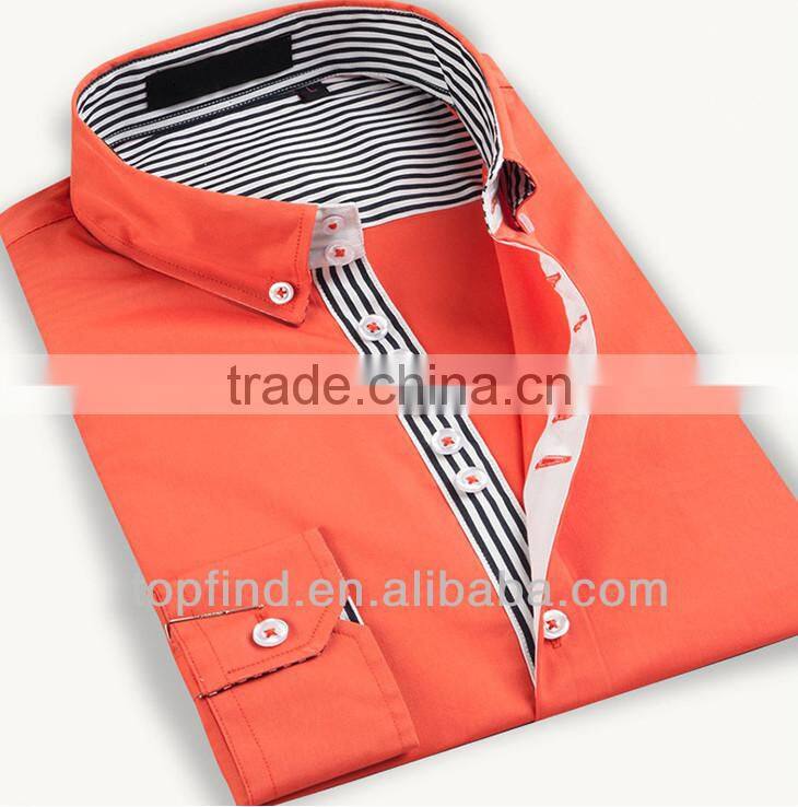 Bright color casual botton shirt