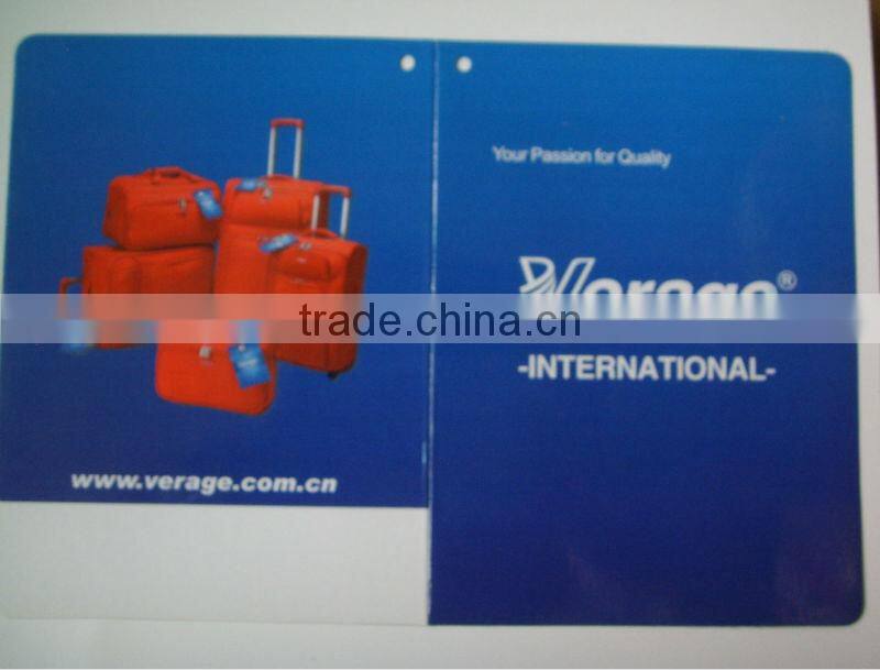 manufacturing! printing paper luggage tag