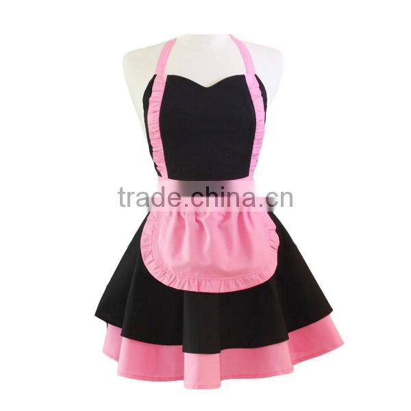Fancy Bib Type and cotton Material fancy kitchen adult apron kitchen apron women Apron