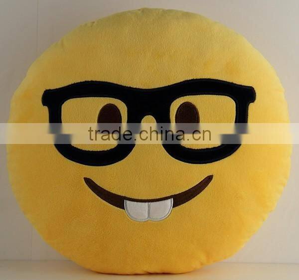 stuffed cartoon toy cute smiley face plush emoji pillow/cushion