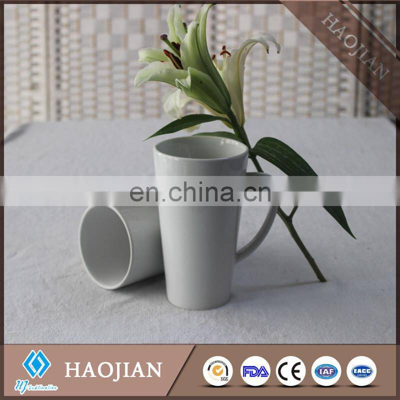 16oz V Shape ceramic coffee mug for sublimation