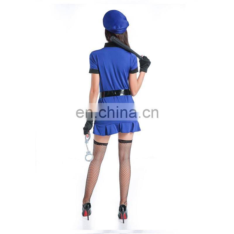Cheap Sexy Police Officer Costume Uniform Halloween Adult Sexy Cop Cosplay Women