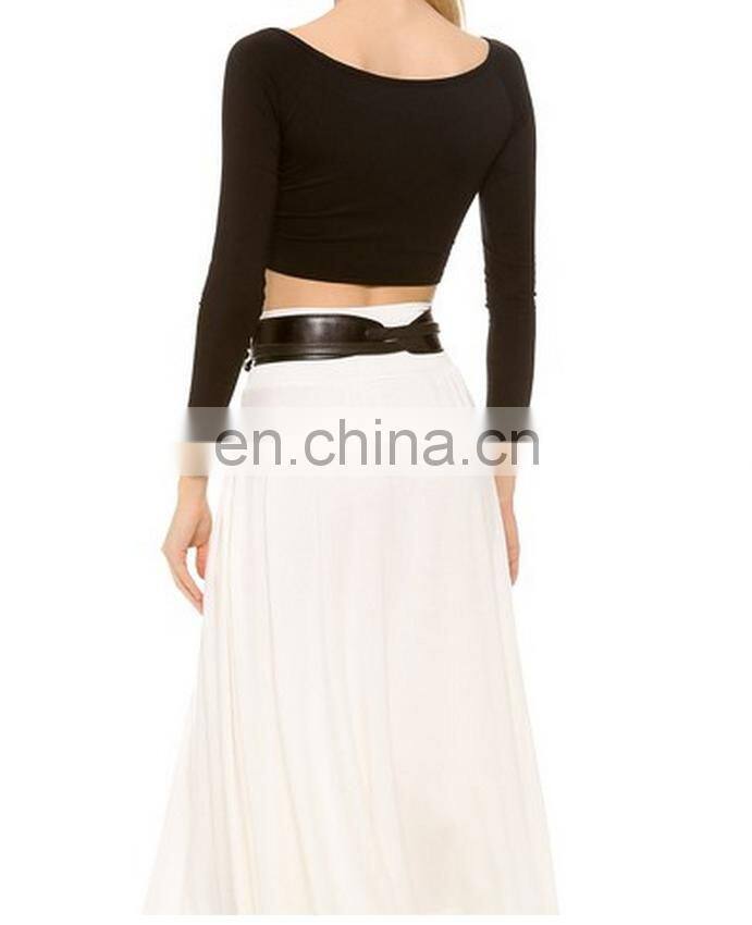 2016 New arrive ladies plain crop top