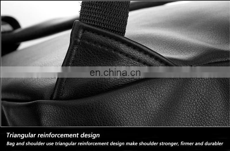 black PU teenager school bag with led backpack billboard