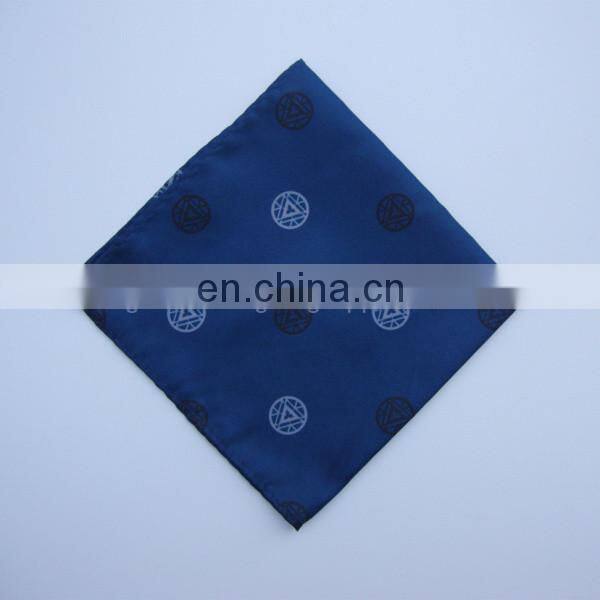 Red Polyester Pocket Square Custom Design