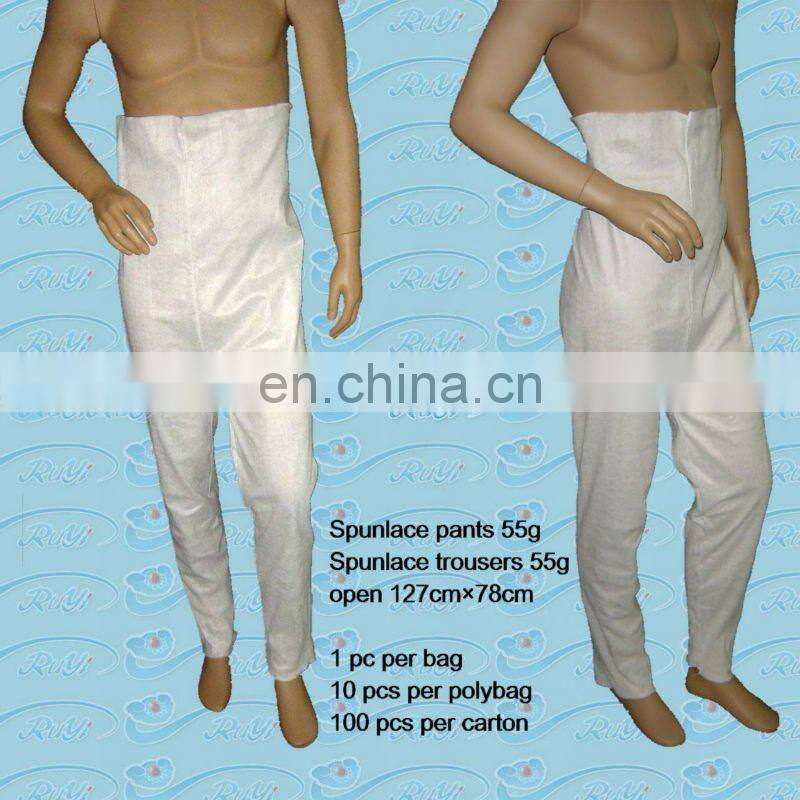 nonwoven spunlace disposable trousers pants in beauty care