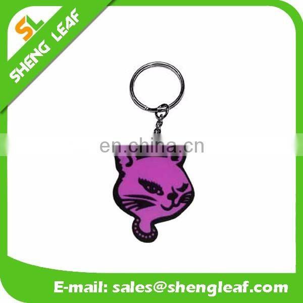 Cheap Soft Rubber Keychain Custom 3D cartoon design