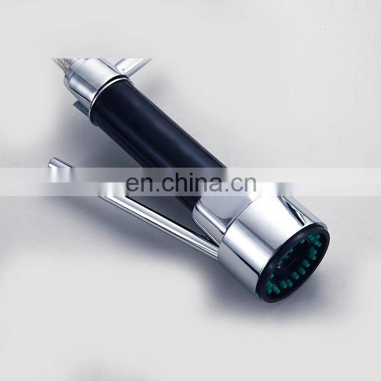 Stainless steel single handle pull out kitchen sink faucet