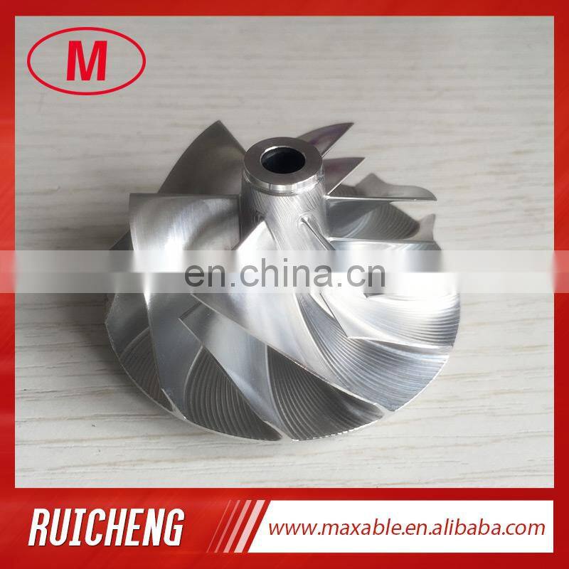 TA31 46.41/60.25mm 6+6 blades 409096-0013 billet/milling/aluminum 2618 compressor wheel for 444836-0001/452064-0001/465103-0002
