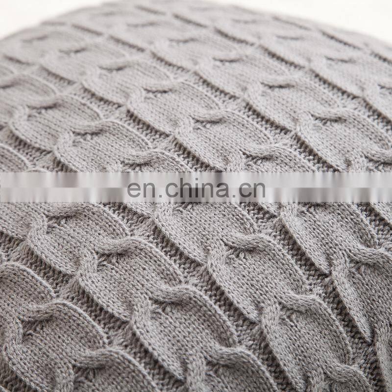 Cushion Covers for Office Chair And Home Decor Acrylic wool knitted pillow