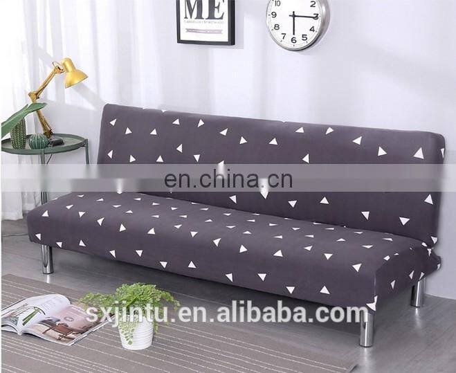 Full Folding Elastic slipcover Armless Sofa bed cover