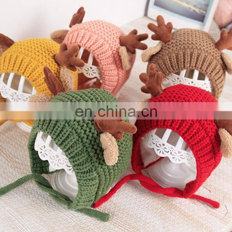 Kids Knitted Hats Pattern, Knot Winter Baby Hats