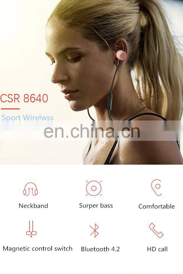 2019 New Wood Bluetooths Headphone Neckband Bluetooths Headphones Running Headphones