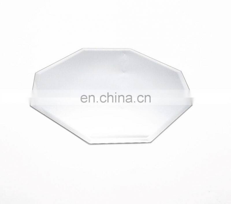 Mirror candle plate/mirror tray centerpieces table decorations octagon shape