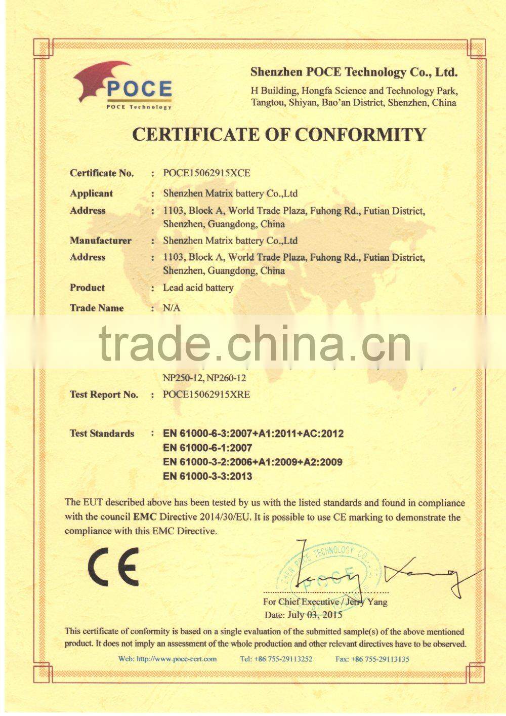 Deep cycle 12v200ah VRLA battery for solar system