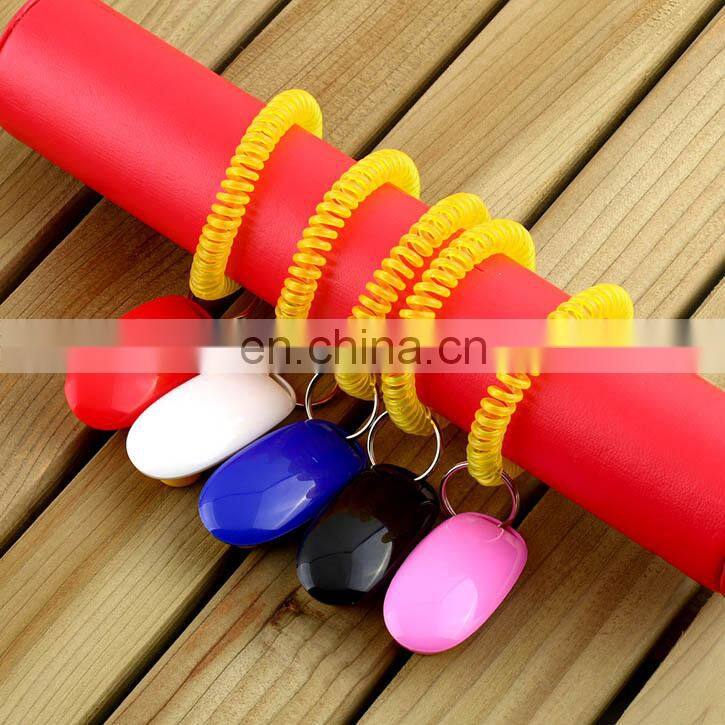 Pet Training Products Dog Pet Trainer Click Dog Training Clicker Aid Wrist Strap