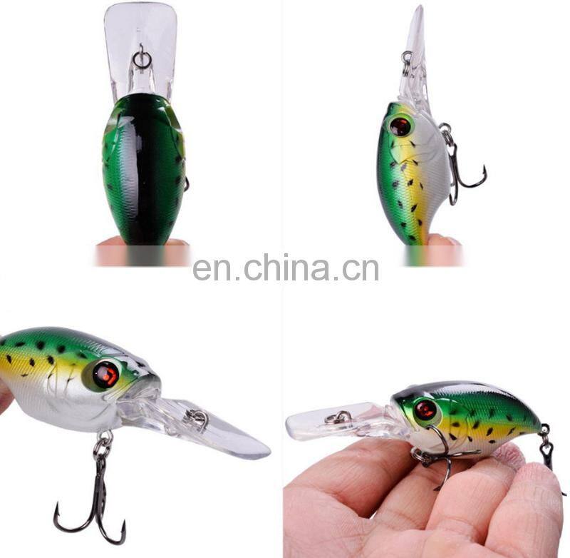 Amazon 78mm 11.6g Wholesale Factory Make Fishing Plastic Fish Bait Japanese Style Hard Crankbait Lures