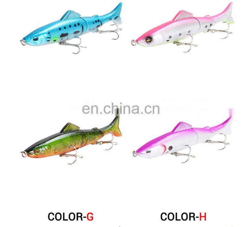 13cm 21g Fishing Lures 16 colors Hard Baits Lifelike 3 Segments Swimbait Bass Multi Jointed Pencil Lure