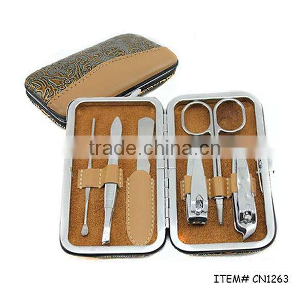 6pcs Pink color lightning popular manicure sets