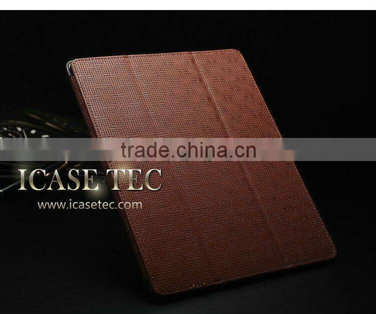 2015 Wholesale retro leather flip case for ipad 5 with standing , for ipad air case , cases for tablets