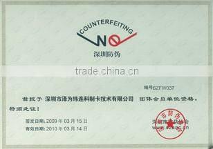 rfid business card with 4/4 printing, rfid smart ic card