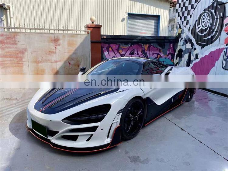 Runde Dry Carbon Fiber Kits For 16-19 Mclaren 720S Upgrade Mansory Style Body Kit Front Bumper Rear Bumper Side Skirts Fender