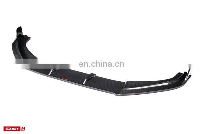 Runde Perfect Fitment For 2017-2019 Audi A4 S5 B9 Upgrade CMST Style Carbon Fiber Front Lip Rear Diffuser Body Kit