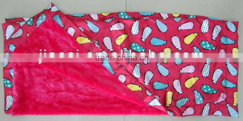 cheap printed plush baby blanket with eyepatch
