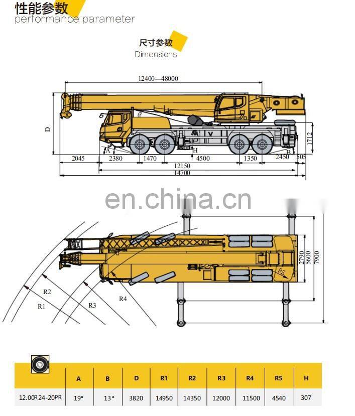 New 70 tons lifting capacity truck crane QY70KC/QY70K-I/STC700/ZTC700V552 factory price