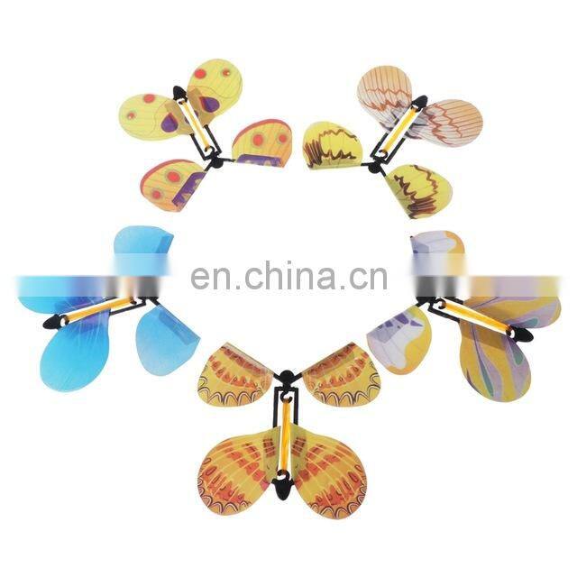 Magic Butterfly Flying in the Book Fairy Rubber Band Powered Wind Up Butterfly Toy Great Surprise for Wedding And Birthday Gifts