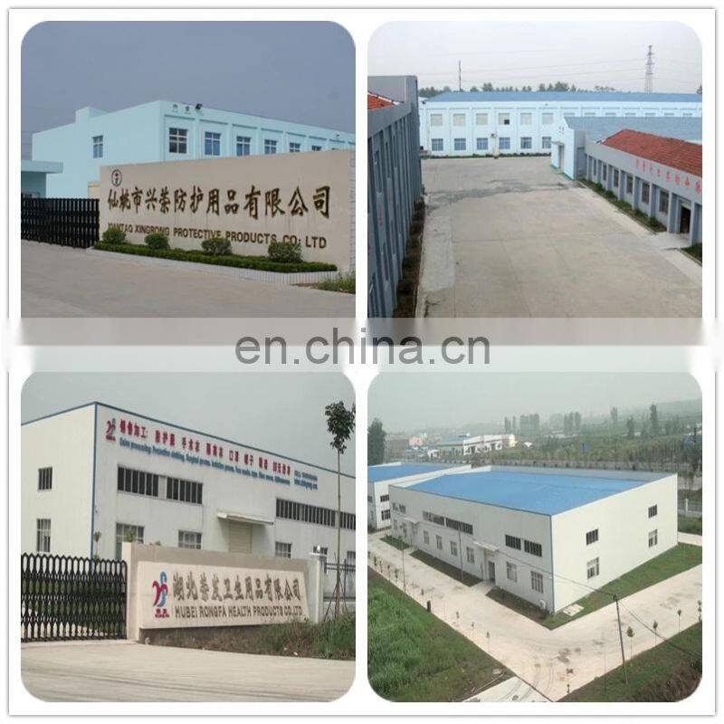 Disposable non woven isolation gown knitted elastic sleeve comfortable visit gown