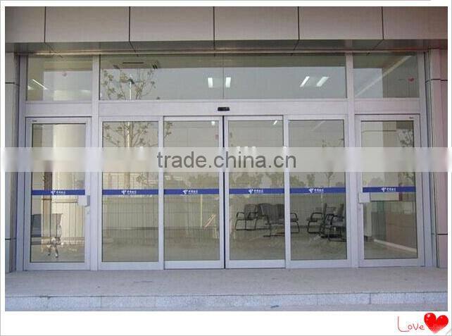 Commercial telescopic automatic sliding doors for supermarket