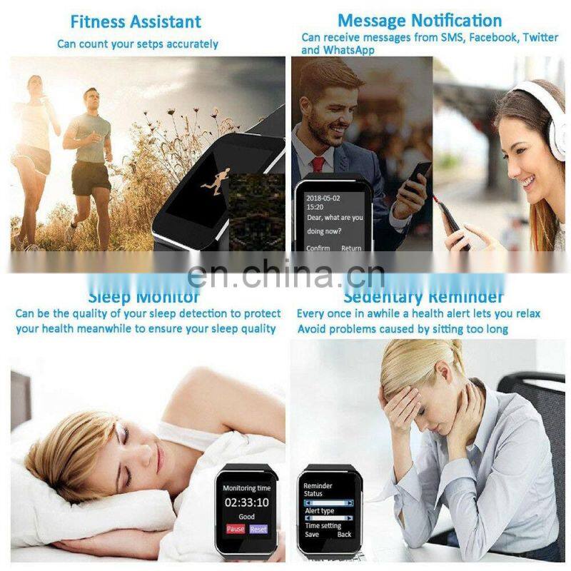 2020 Hot Selling Smart watch X6 Smartwatch with Camera wireless Smartwatch Support Android and for iphones