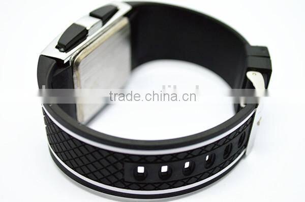 2014 Promotional popular fashion rubber men's LED watches for students